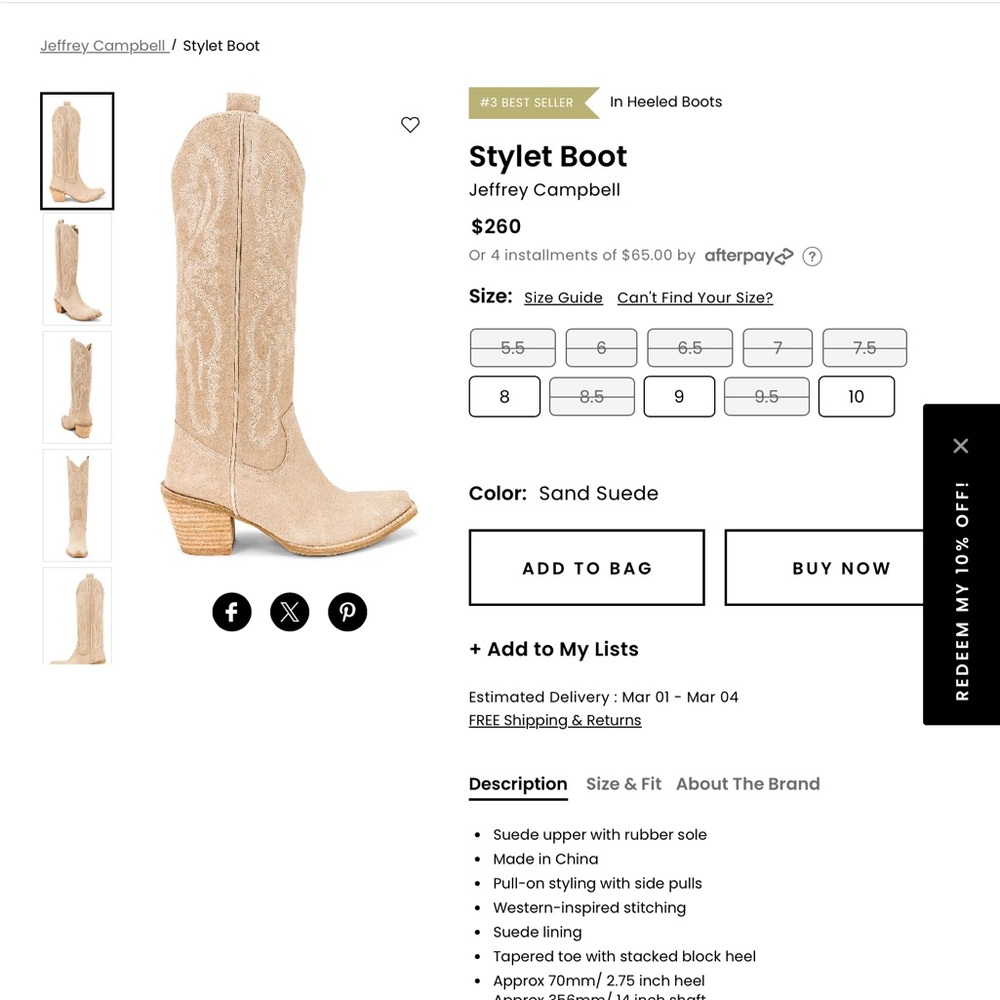 Jeffrey Campbell Sand Suede Boots